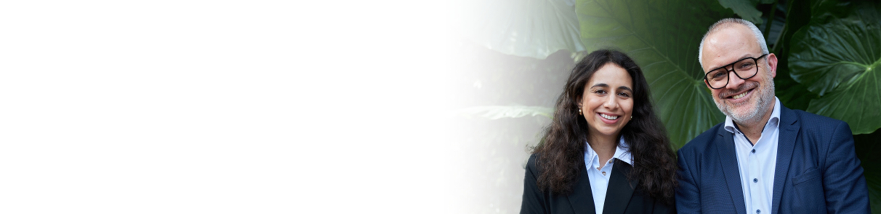 A photo of Nadiya and Etienne smiling.