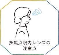 多焦点眼内レンズの注意点