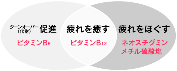 ターンオーバー促進、疲れを癒やす、疲れをほぐす
