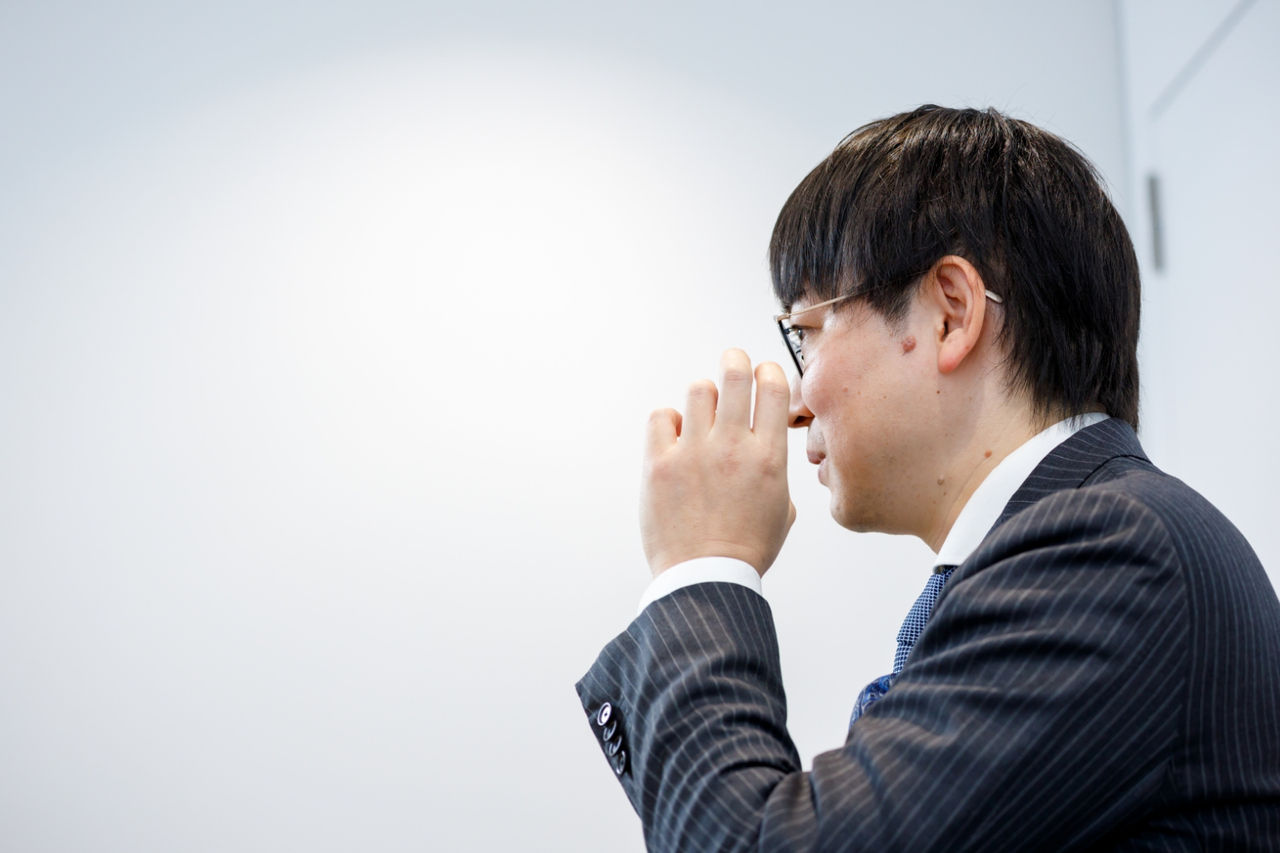 A photo of Takayuki during the interview