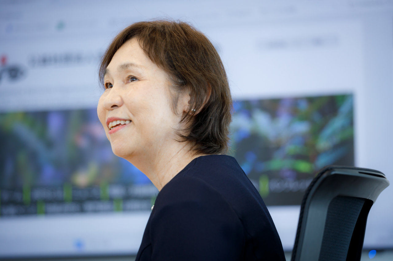 A photo of Noriko during the interview