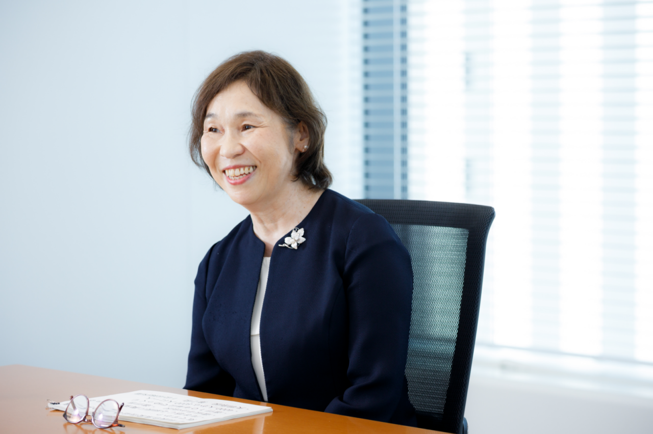 A photo of Noriko during the interview
