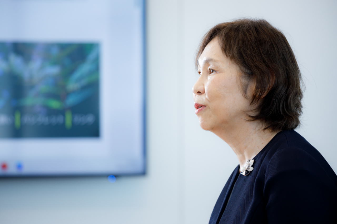 A photo of Noriko during the interview