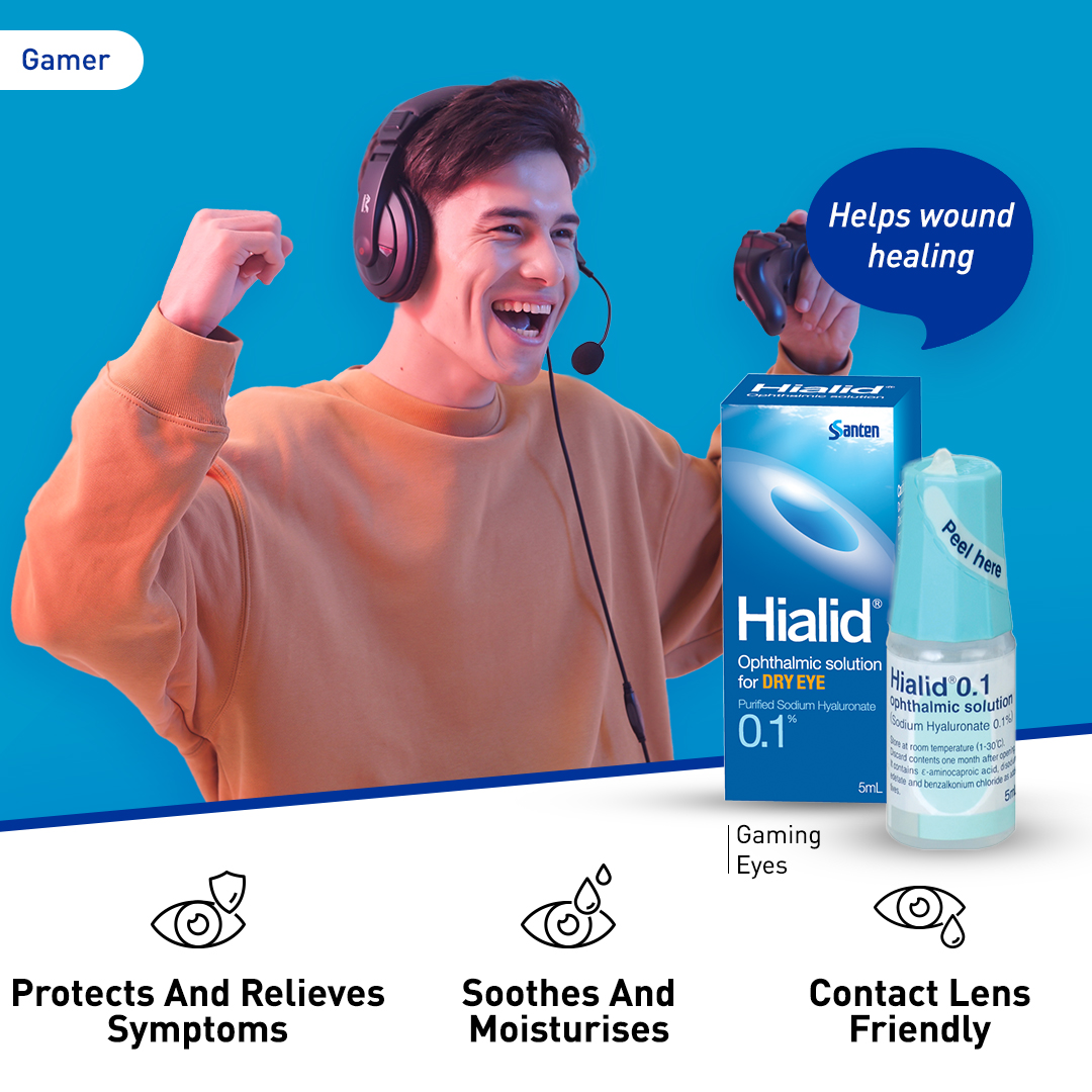 Hialid® 0.1 - Games - Protects And Relieves Symptoms - Soothes And Moisturises - Contact Lens Friendly