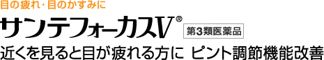 目の疲れ・目のかすみに　サンテフォーカスV