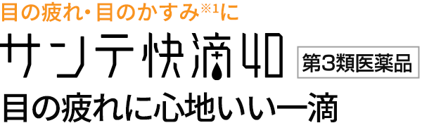 目の疲れ・目のかすみに　サンテ快滴40
