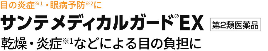 目の炎症・眼病予防に　サンテメディカルガードEX